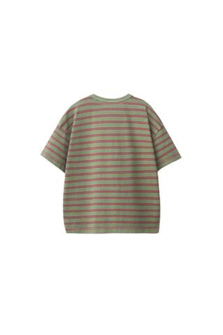 ZARA ФУТБОЛКА В ПОЛОСКУ, ЗЕЛЕНЫЙ