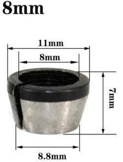 Цанга для кромочного фрезера 8 мм