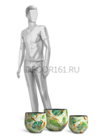 Кашпо TREEZ Effectory Savage Garden Чаша Botanical в-23 см, д-23 см 41.33-25-24-126-GN-23