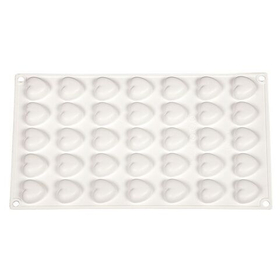 Форма силиконовая "Микро сердце" 35 ячеек 23*25*10 мм, P.L. Proff Cuisine