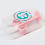 6930184 Зубная щетка "Банан", в контейнере, цвет розовый