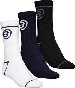 Теннисные носки Bullpadel BP2109 M Long 3P - black/white