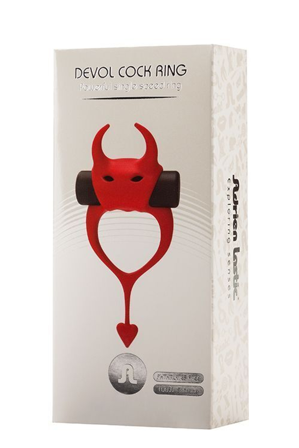 Красное эрекционное кольцо в форме дьяволенка DEVOL COCKRING (Цвет: красный)