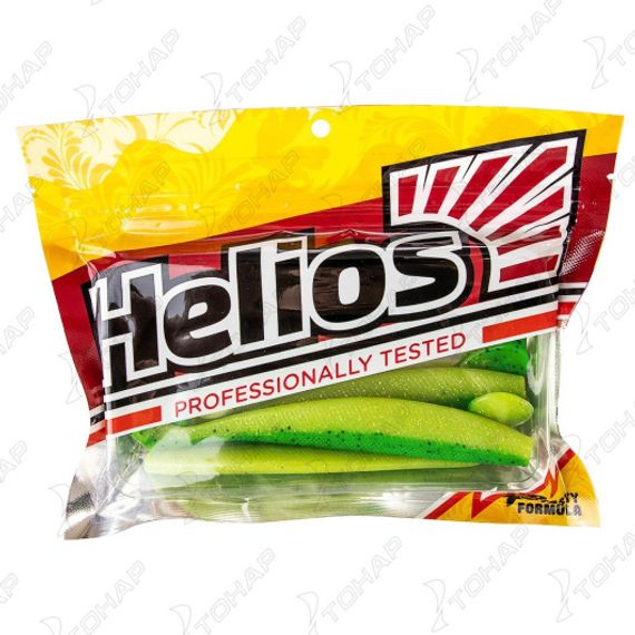 Виброхвост Trofey 5.5&#39;/14см Green Lime 4шт. (HS-25-010) Helios