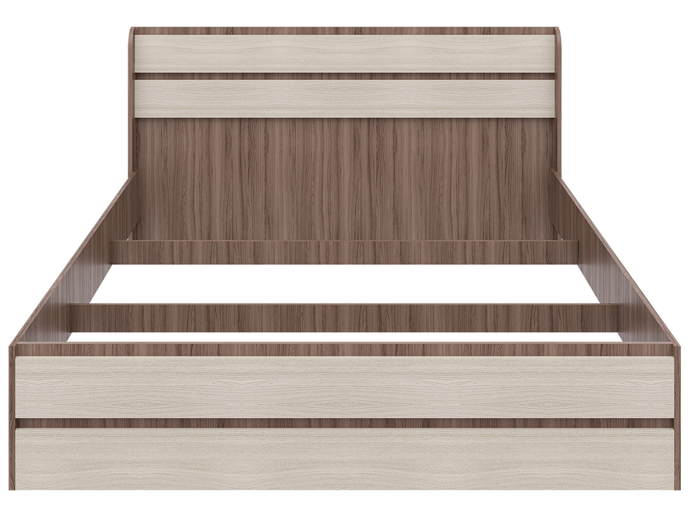 Кровать Браво, спальное место 160х200, без основания, Венге/молоко