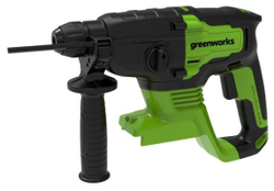 Перфоратор аккумуляторный GREENWORKS GD24SDS2 24В,SDS+,2ДЖ,б/щ,без АКБ и ЗУ (3803007)