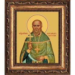 Александр (Сахаров) Шатурский священномученик. Икона на холсте.