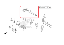 24610-KYJ-900. SPINDLE COMP., GEARSHIFT