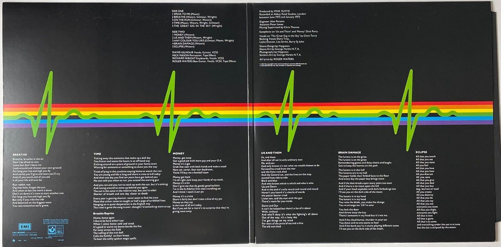 Винтажная виниловая пластинка LP Pink Floyd The Dark Side Of The Moon (EU 2003) 30th Anniversary Edition