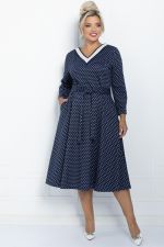 Платье Осенняя история (синее) П11227 LT Collection