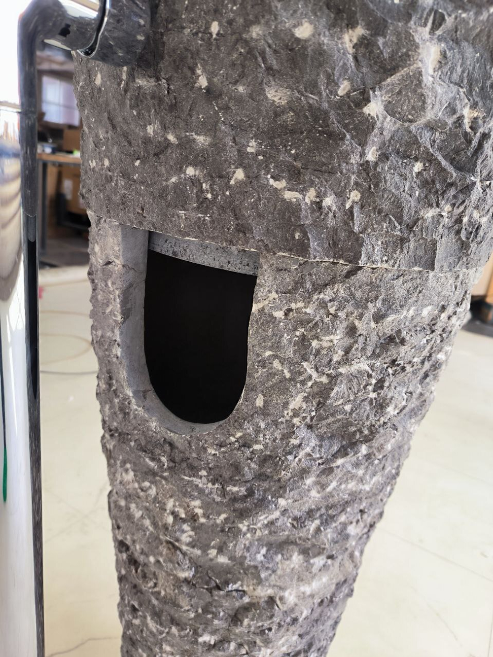 Раковина напольная из мрамора Pedestal Grey Marmo MN-65940 40х40х90 из натурального камня