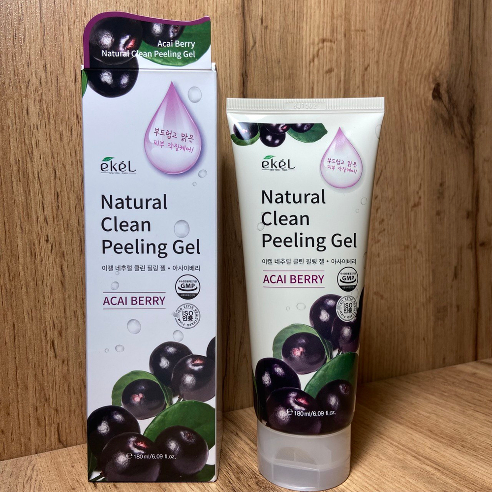 Пилинг-гель для лица Ekel Natural Clean Peeling Gel Acai Berry с экстрактом ягод асаи 180 мл