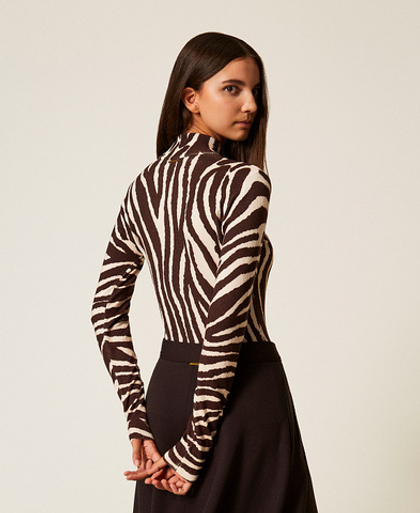 TWINSET Водолазка с принтом