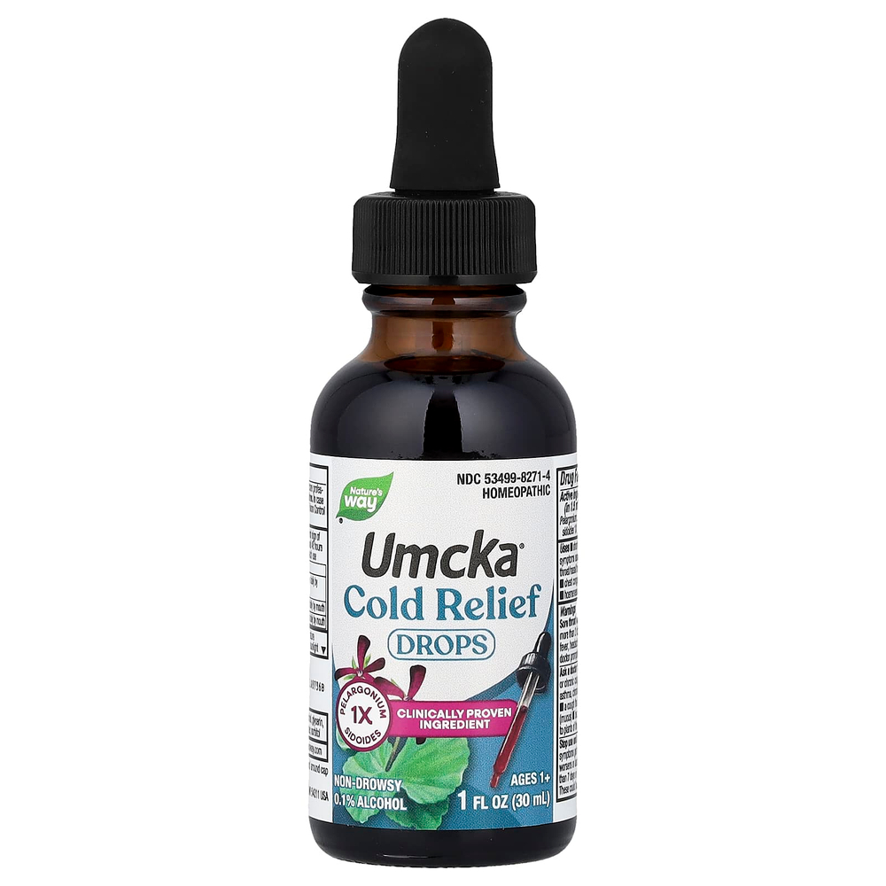 Nature's Way, Umcka, капли от простуды, 30 мл (1 жидк. унция)