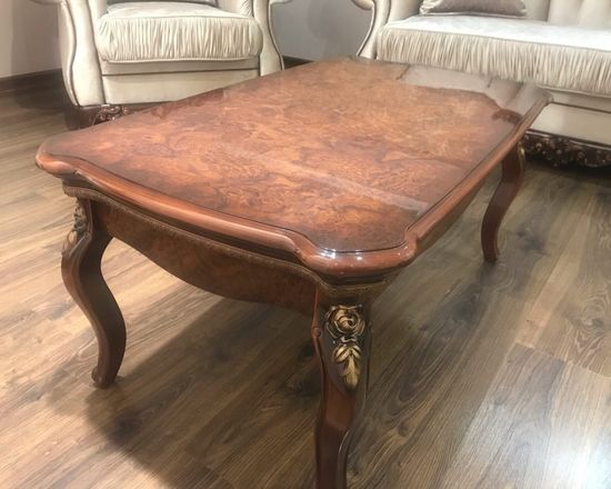 Стол журнальный ДЖОКОНДА прямоугольный корень дуба глянец