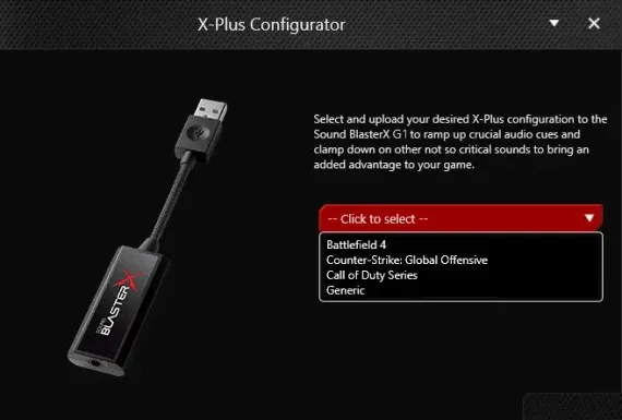 Creative Sound BlasterX G1