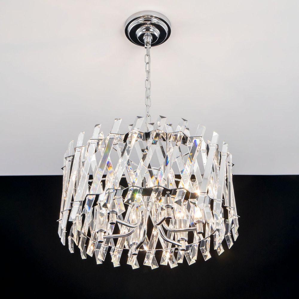 Citilux Ингвар CL334261 Люстра подвесная хрустальная Хром