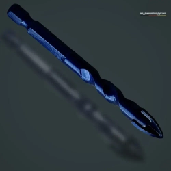 Сверло по стеклу и керамике 6 мм четырехгранное с шестигранным хвостовиком HEX - без сколов