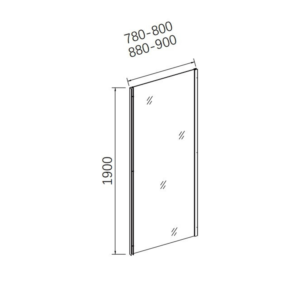 Перегородка стационарная  CL90