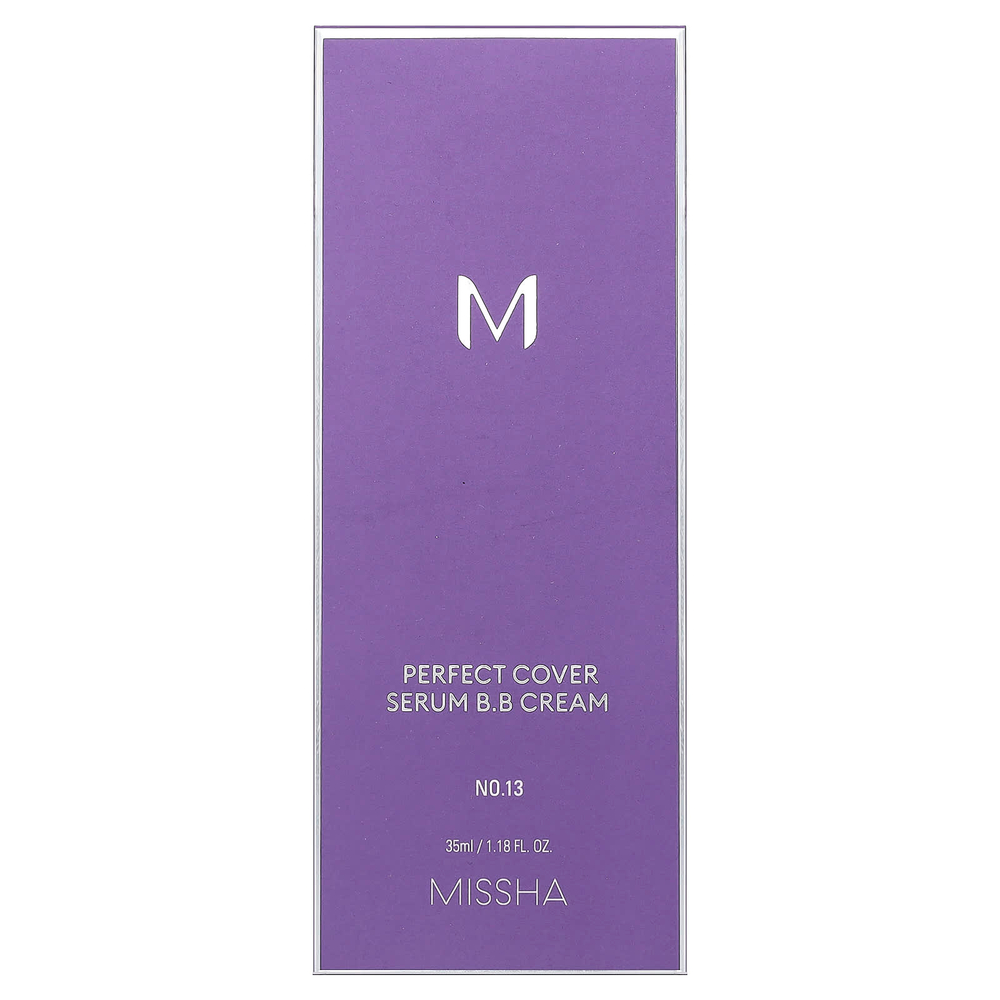 Missha, Perfect Cover, сывороточный BB-крем, No. 13 Light Fair, 35 мл (1,18 жидк. унции)
