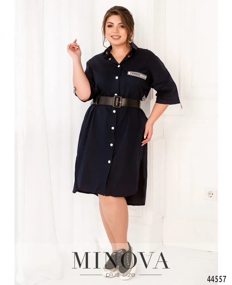 Платье 186Б-темно-синий Minova