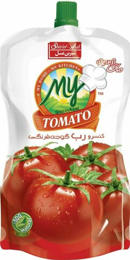 Новинка 2024 г.Халал Томатная паста, 70 грамм , My Tomato, дой-пакет 5шт. в заказе Иран