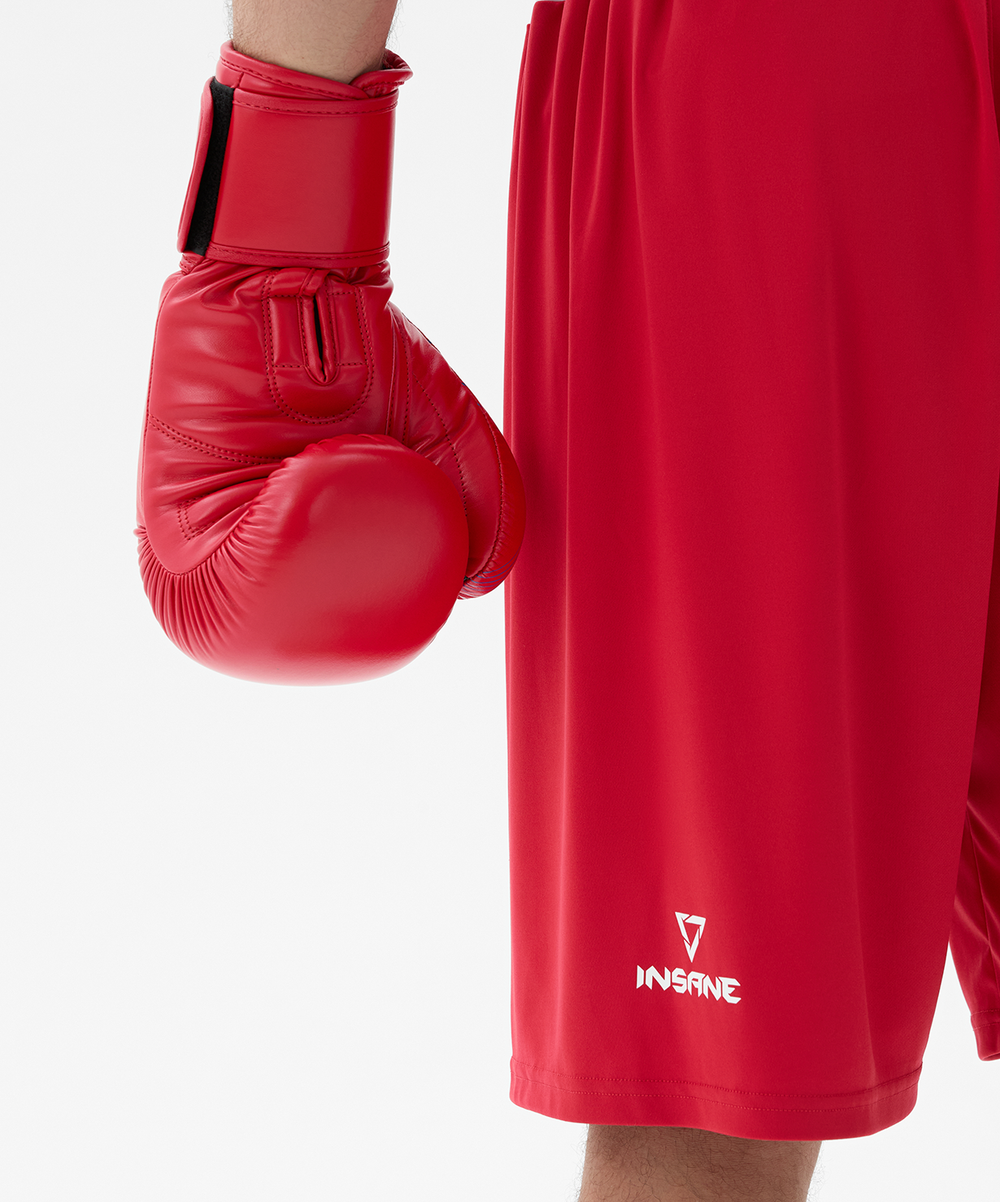 Перчатки боксерские INSANE RBF, красный, 12 oz