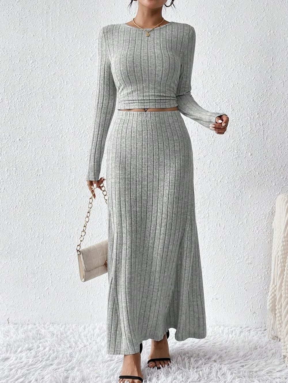 Лапша САЛЬСА серый меланж