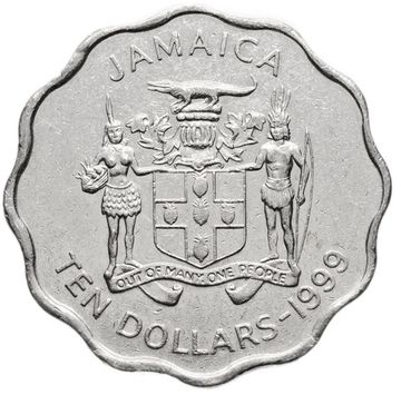 10 долларов 1999 Ямайка