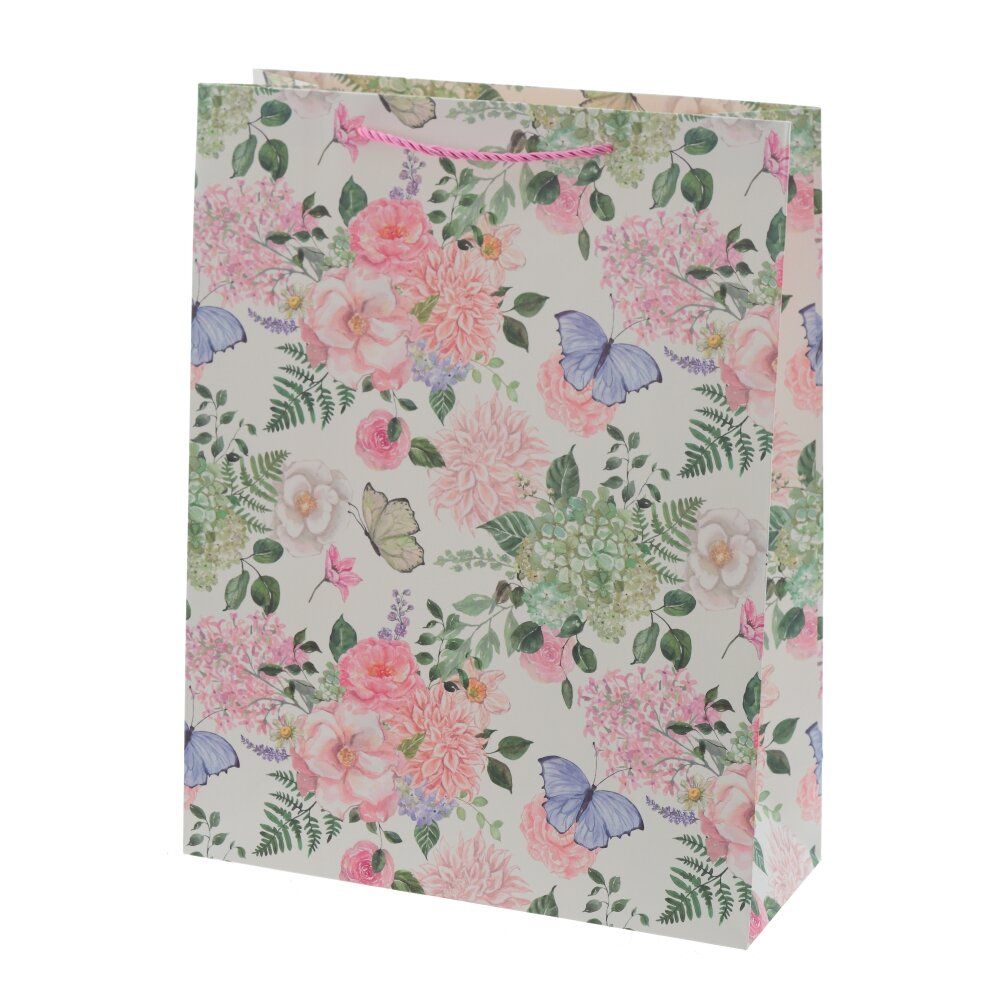 GAEM Пакет подарочный L (бумага 210г/м2, блок микс 12шт), L31 W12 H40 см, 4в.