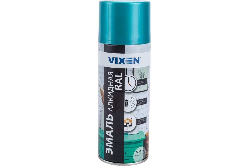 Эмаль алкидная Vixen RAL5015 небесно-голубой (520мл) аэрозоль