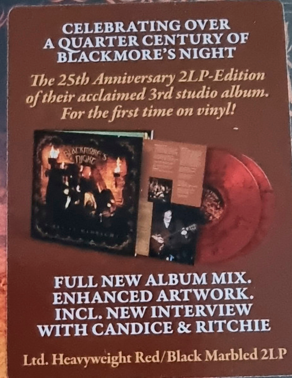 Blackmore's Night / Fires At Midnight (25th Anniversary Edition) (Coloured Vinyl)(2LP)