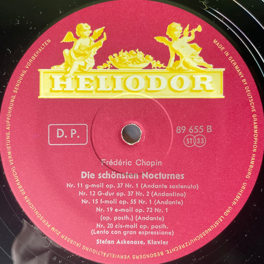 Шопен - Самые красивые ноктюрны (Германия 1964г.)