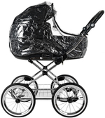 Детская коляска Roan Bass Next Classic d14 2.0 3 в 1 с автокреслом Pituso Baesa Pro Black BSNC/95/2 Caviar/Black/руч.Cappuccino