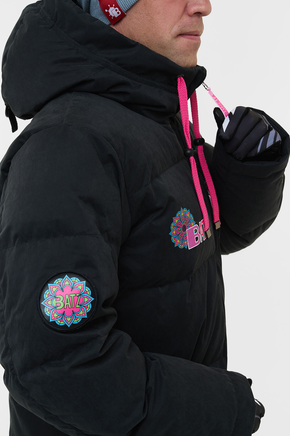 КУРТКА МУЖСКАЯ ПУХОВАЯ VIRUS BATZZILLA INDI С ПРИНТОМ БУДДА