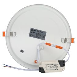 Светильник светодиодный встраиваемый Даунлайт ЭРА LED 1-18-4K Slim панель 18Вт 4000К круг | Downlight