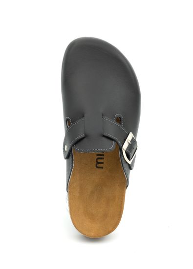 05 | "Maka" | Черные женские медицинские сабо натуральная кожа