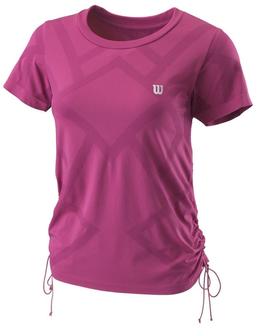 Женская теннисная футболка Wilson Power Seamless Crew II W - rouge