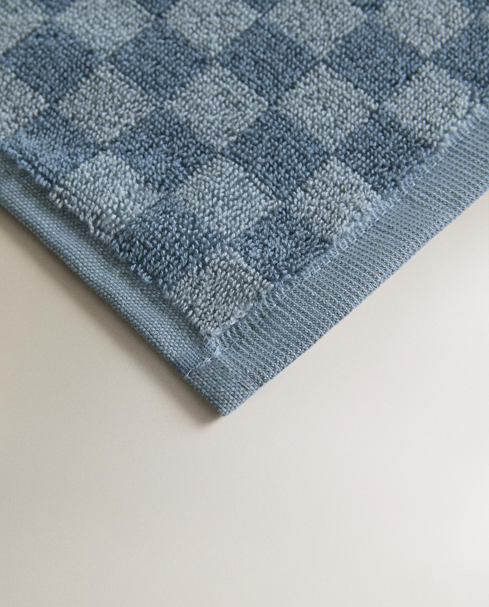 Zara Home Полотенце для лица и рук из хлопка, синий