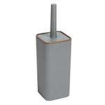 Комплект WC для туалета (ерш + стакан) "РИФ" (серый/бронза)