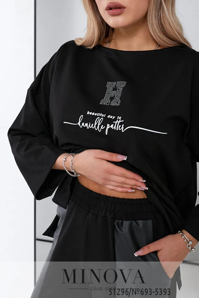 Костюм 693-5393-черный Minova