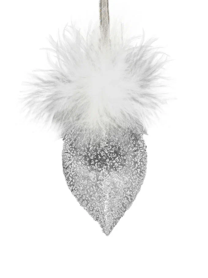 Набор стеклянных украшений Ледяной дождь 80 мм., 9 шт., шар, капля, луковка, прозрачный, Christmas DeLuxe (14033)