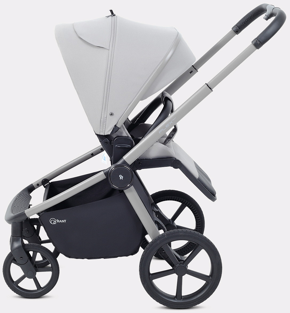 Детская коляска Rant Flex Therm Soft 3 в 1 с автокреслом Evomax Black Stone Grey