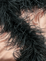 Боа страус 6 нитей черное