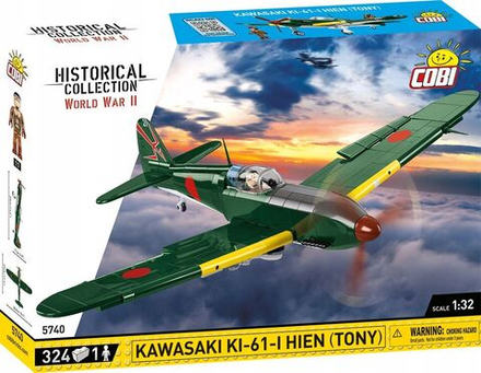 Конструктор пластиковый Cobi Kawasaki Ki61I Hien Tony - Истребитель Кавасаки - 324эл. - Коби 5740