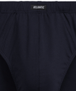 Мужские трусы слипы классика Atlantic, набор 2 шт., хлопок, деним + тёмно-синие, 2RMP-006