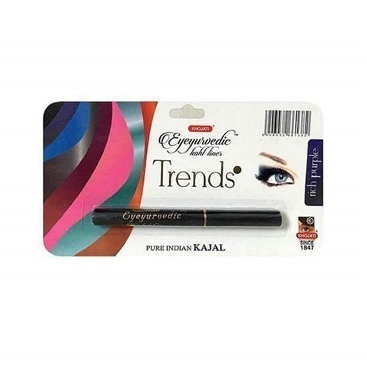 Карандаш для глаз Khojati Trends Rich Purple с маслом Гхи, цвет Насыщенный Фиолетовый, перламутровый, 0,25 гр.