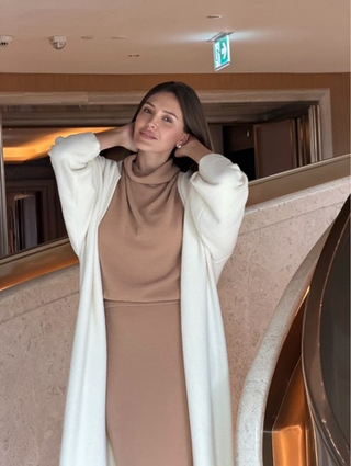 Кардиган в молочном цвете