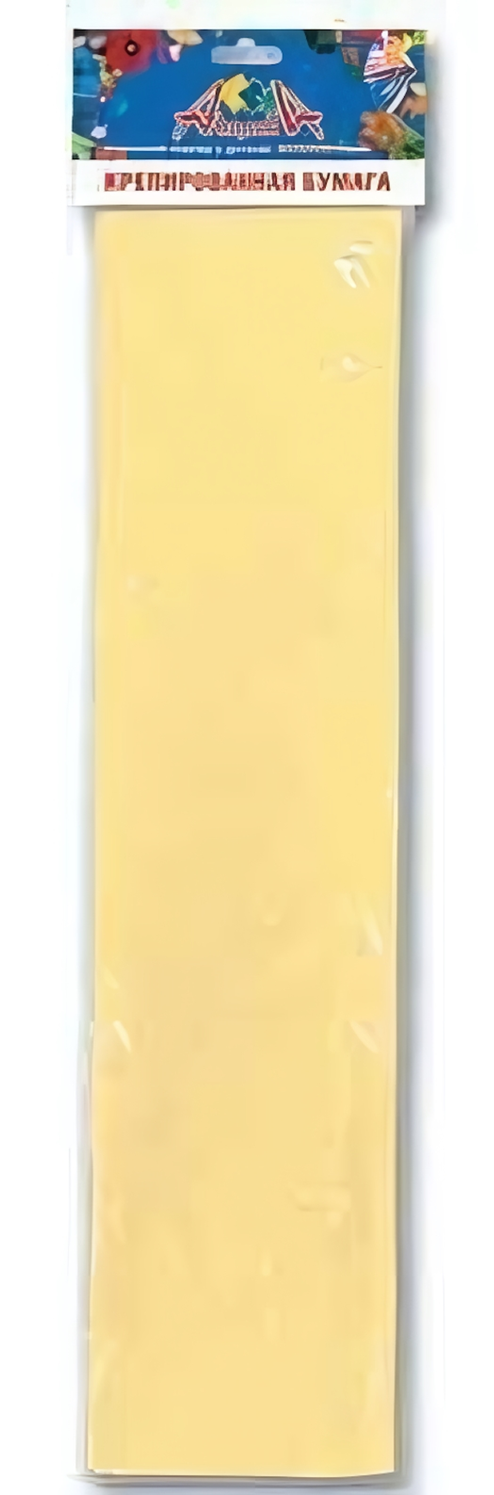 Бумага цв. крепир. "Желтая" (Апплика)
