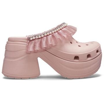 Кроксы с чем-то красно-розовым Женским